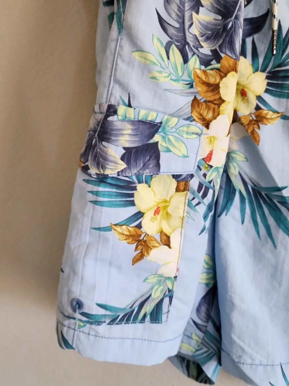 NWT Tommy Bahama Naples Garden Bay Swim Trunks 5XL Chambray Blue